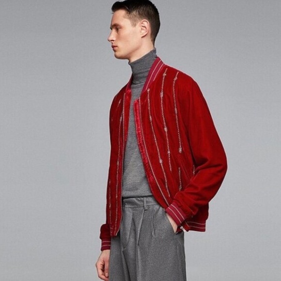 ZARA MAN BOMBER JACKET - Picture 1 of 6